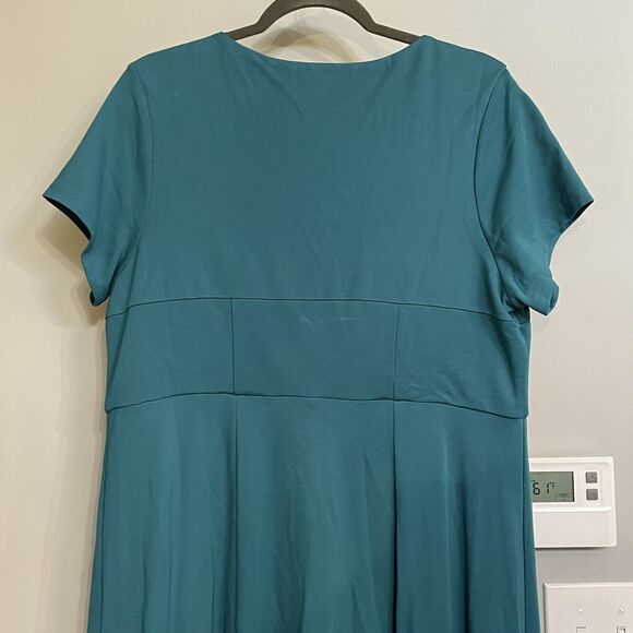 Torrid 2 Teal Fit and Flare Dress Rayon Blend Womens Sz‎ 2 NWT - Picture 5 of 13